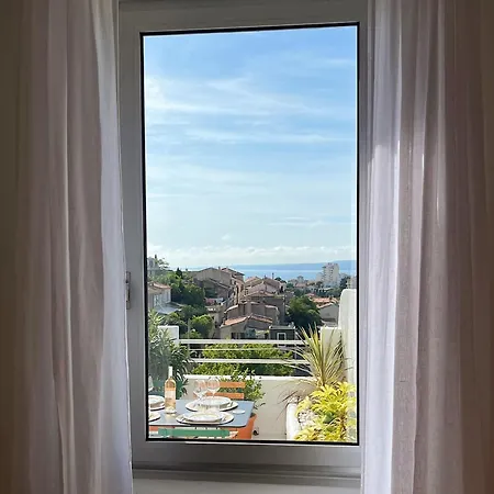 Charmant Studio-Terrasse Vue Mer Marseille Extérieur photo